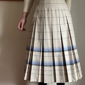 Compliments From The Edinburgh Woollen Mill Pleated Midi Skirt Size 12 wool